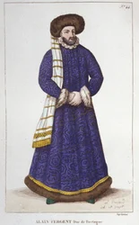 Porträt von Alain Fergent (1060-1115), Herzog der Bretagne