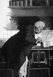 Porträt von Alexandre Dumas Vater (1802 - 1870) in den Öfen