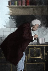 Porträt von Alexandre Dumas père (1802 - 1870) in den Öfen
