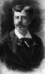 Porträt von Alphonse de Neuville, französischer Maler (1835-1885)