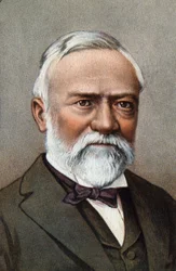 Porträt von Andrew Carnegie.
