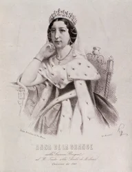 Porträt von Anna de la Grange in Lucrezia Borgia (Gravur)