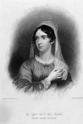 Porträt von Anne Isabelle Noel Byron (1792-1860), Ehefrau des Dichters George Gordon Byron (Gravur)