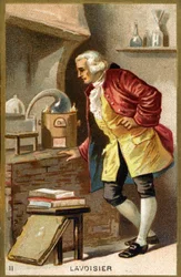 Porträt von Antoine Laurent de Lavoisier (1743 - 1794), französischer Chemiker.