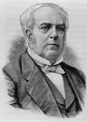 Porträt von Auguste Casimir-Périer (1811 - 1876). Gravur aus dem späten 19. Jahrhundert in „Histoire de France“ von H. Martin.