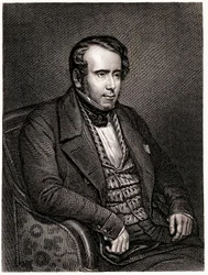 Porträt von Augustin Thierry, französischer Historiker (Gravur)