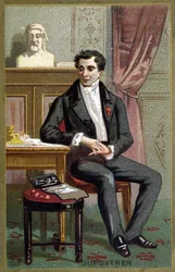 Porträt von Baron Guillaume Dupuytren (1777 - 1835), französischer Chirurg. Chromolithographie des späten 19. Jahrhunderts.