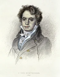 Porträt von Beethoven (1814) - Gravur