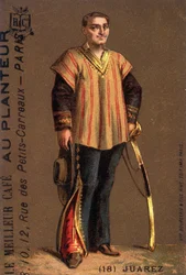 Porträt von Benito Juarez (1806-1872), mexikanischer Politiker.