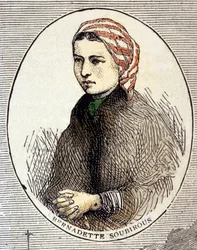 Porträt von Bernadette Soubirous (1844-1879).
