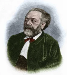 Porträt von Berthold Auerbach (1812-1882), deutscher Schriftsteller.