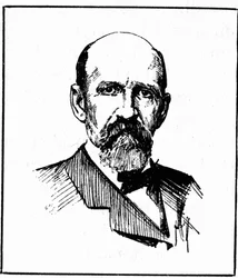 Porträt von Kapitän Joshua Slocum (1844-1909), der 1895 die erste Weltumsegelung unternahm. Gravur des 19. Jahrhunderts