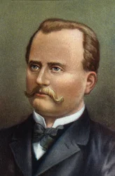 Porträt von Carl Gustaf Patrik de Laval, schwedischer Ingenieur und Erfinder (Chromo)