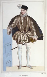 Porträt von Karl IX. (1550 - 1574), König von Frankreich.