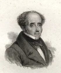 Porträt von Chateaubriand, Kupferstich des 19. Jahrhunderts
