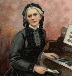 Porträt von Clara Schumann (1819-1896), deutscher Pianistin und Komponistin, Ehefrau von Robert Schumann.