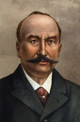 Porträt von Clément Ader, französischer Ingenieur, Pionier der Luftfahrt.