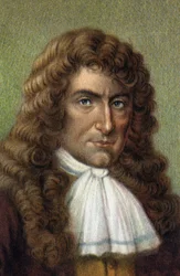 Porträt von Denis Papin, französischer Erfinder.