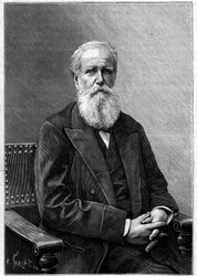 Porträt von Dom Pedro II von Alcantara (Peter II) (1825-1891), Kaiser von Brasilien. (Nach einer Fotografie von Nadar). Gravur in „La Nature: revue des sciences et de leurs applications aux arts et a l