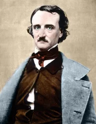 Porträt von Edgar Allan Poe (1809-1849), amerikanischer Schriftsteller