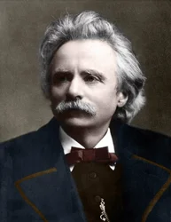 Porträt von Edvard Grieg (1843 - 1907), norwegischer Komponist.