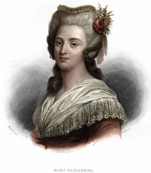 Porträt von Elisabeth Philippine Marie Hélène von Frankreich, bekannt als „Madame Elisabeth“, Schwester von König Ludwig XVI. (1764-1794)