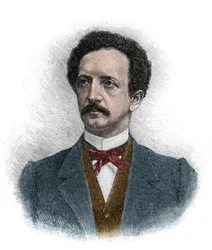 Porträt von Ferdinand Johann Gottlieb Lassalle (1825-1864) deutscher Jurist, Philosoph und sozialistischer politischer Aktivist - Gravur