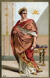 Porträt von François-Joseph Talma (1763-1826), französischer Schauspieler. Chromolithografie des späten 19. Jahrhunderts