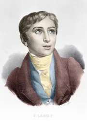 Porträt von Franz Liszt (1811-1886), ungarischer Komponist und Pianist.