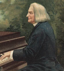 Porträt von Franz Liszt (1811-1886), ungarischer Klavierkomponist und Pianist