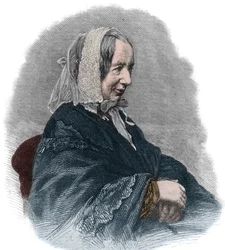Porträt von Fredrika Bremer (1801-65) (Gravur) eine schwedische Schriftstellerin und feministische Aktivistin