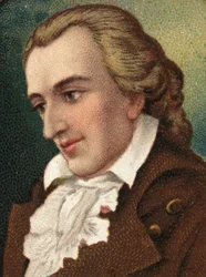 Porträt von Friedrich Schiller (1759-1805), deutscher Dichter und Schriftsteller.