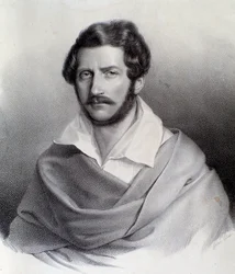 Porträt von Gaetano Donizetti (Stich)