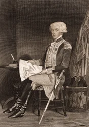 Porträt von General La Fayette (Lafayette) (1757-1834).