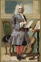 Porträt von Georg Friedrich Händel.