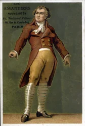 Porträt von Georges Jacques Danton (1759 - 1794), französischer Politiker. Chromolithographie des späten 19. Jahrhunderts