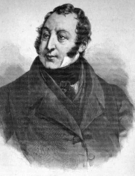 Porträt von Gioacchino Rossini (1792-1868) - in „Les Contemporains“, n.d. späte 19. Jahrhundert