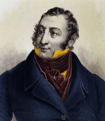 Porträt von Gioacchino Rossini (1792-1868) (Gravur)
