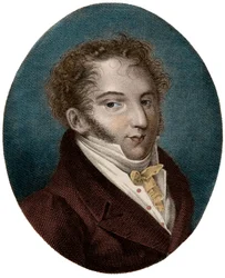 Porträt von Gioachino (Gioacchino) Rossini (1792-1868), italienischer Komponist