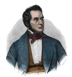 Porträt von Heinrich Wilhelm August Freiherr von Gagern (1799-1880), Staatsmann, der für die Vereinigung Deutschlands plädierte