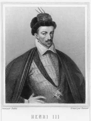 Porträt von Heinrich III. (1551-1589), König von Frankreich - in „Geschichte der Franzosen“ von Lavallée, Gravur, undatiert