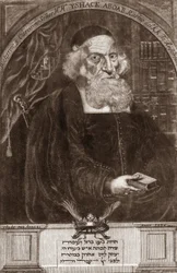 Porträt von Isaac Aboab da Fonseca (1605-1693) - Isaak Aboab Foonseca - Rabbi, Gelehrter, Kabbalist und Schriftsteller