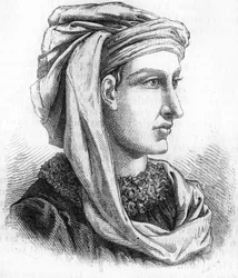 Porträt von Jacques Coeur (circa 1400-1456), Silberkünstler von König Karl VII. Gravur des 19. Jahrhunderts