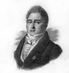 Porträt von Jacques Laffitte (1767-1844), französischer Bankier und Politiker, Gravur des 19. Jahrhunderts