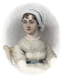 Porträt von Jane Austen (1775-1817), englische Schriftstellerin