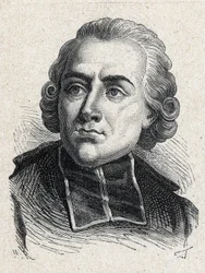 Porträt von Jean Sibrake (oder Siffrein) Abt Maury (1746-1817), französischer Kardinal und Erzbischof von Paris, Mitglied der Académie française - Gravur von 1889