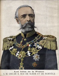 Porträt von König Oscar II. König von Schweden und Norwegen. 1829-1907.