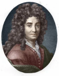 Porträt von La Bruyère. Gravur aus dem 19. Jahrhundert.