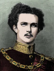 Porträt von Ludwig II. von Bayern (Ludwig Otto Frederik Wilhelm von Wittelsbach) (1845-1886), bayerischer Prinz und König von Bayern von 1864 bis 1886