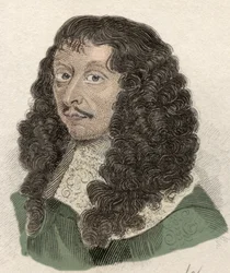 Porträt von Louis II. von Bourbon, Prinz von Condé (Bourbon-Conde) (Großer Condé) oder Herzog von Enghien (1621-1686), französischer General. Gravur aus dem 19. Jahrhundert.